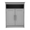 Flash Furniture Vega Cabinet Organizer w/Two Magnetic Close Doors, In-Cabinet Adjust Shlf, and Upper Opn Shelf, Gry FS-VEGA-BATH-4-GY-GG - alternate 7